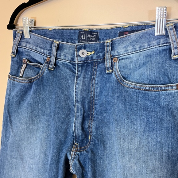 Armani Jeans J31 Regular Straight Jeans - Men's Size 30*34 - Blue - Picture 2 of 12